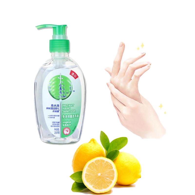 برائحة الليمون المنعشة لغسل اليدين معطر جل لليدين يحتوي على الكحول ، يتوفر العديد من روائح الفاكهة
